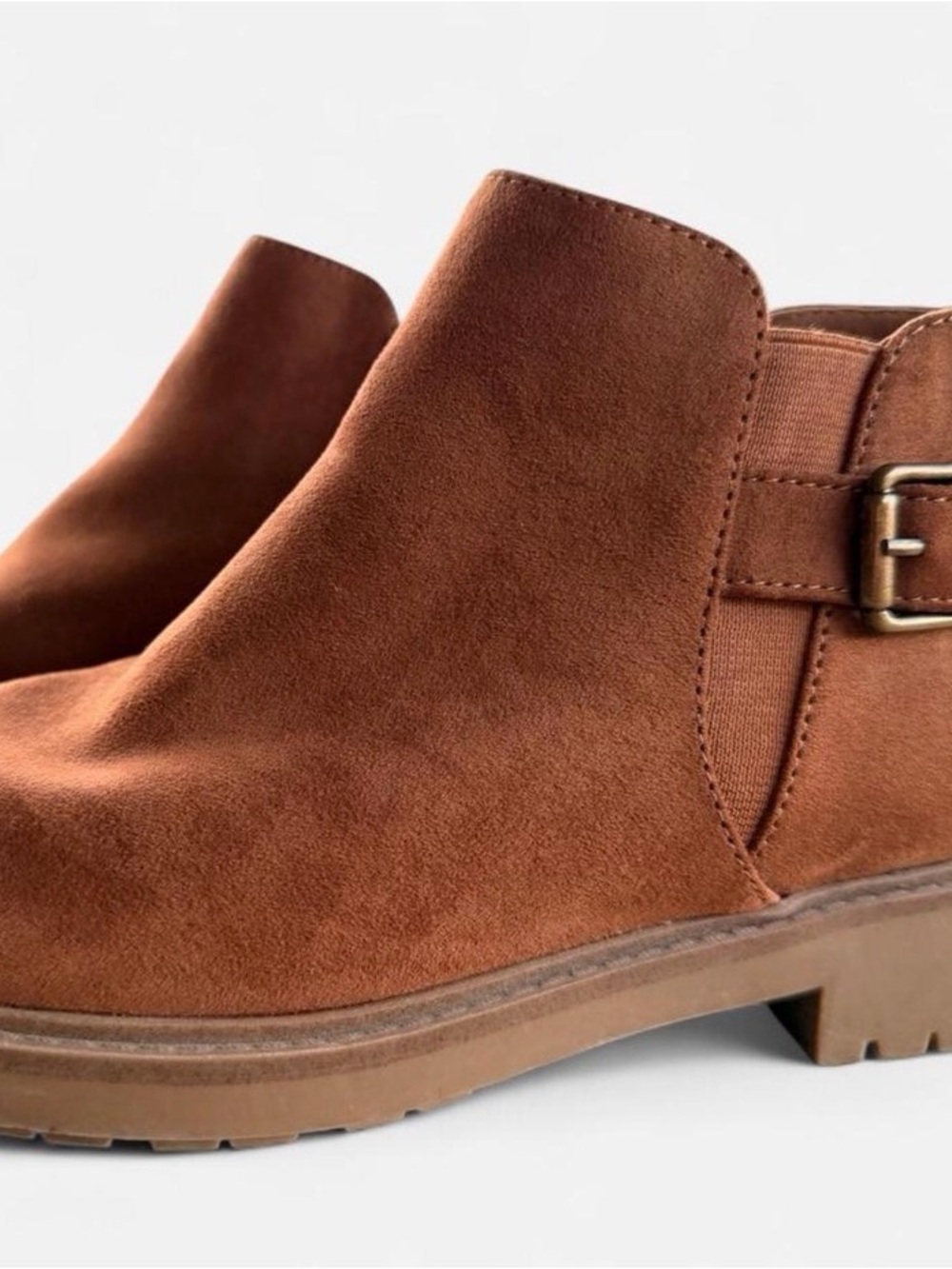 Esprit Suede Ankle Boot in Cognac